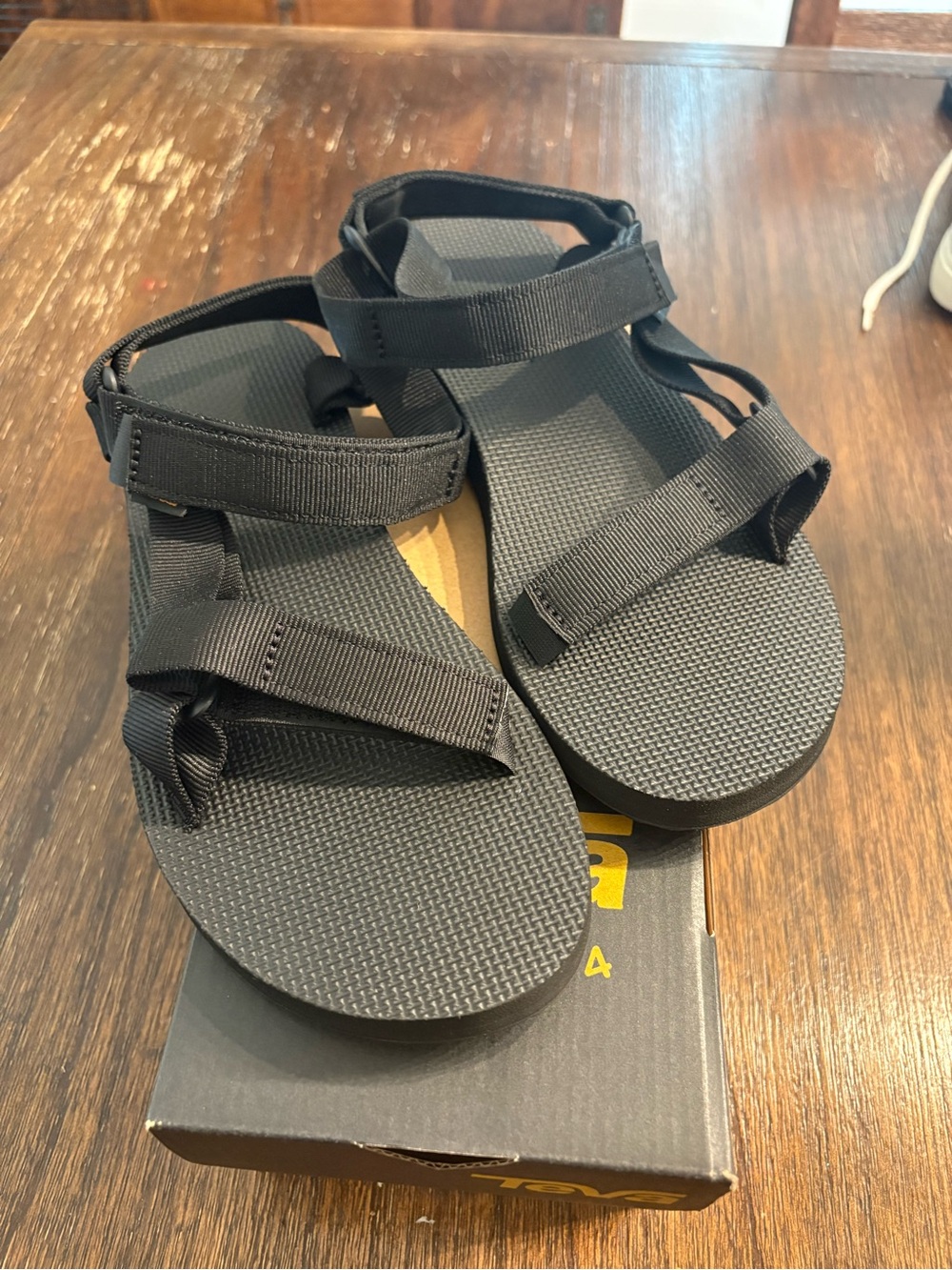Teva original universal black sandals size 10